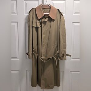 Vintage Late 80s-Early 90s Brooks Brothers Trench Coat w/ Zip In Wool Liner EUC